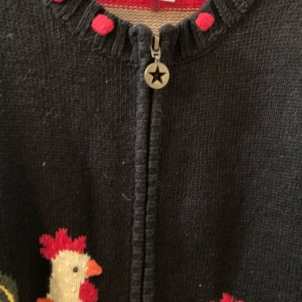 Sweater large rooster/ farm embroidered - Picture 15 of 16